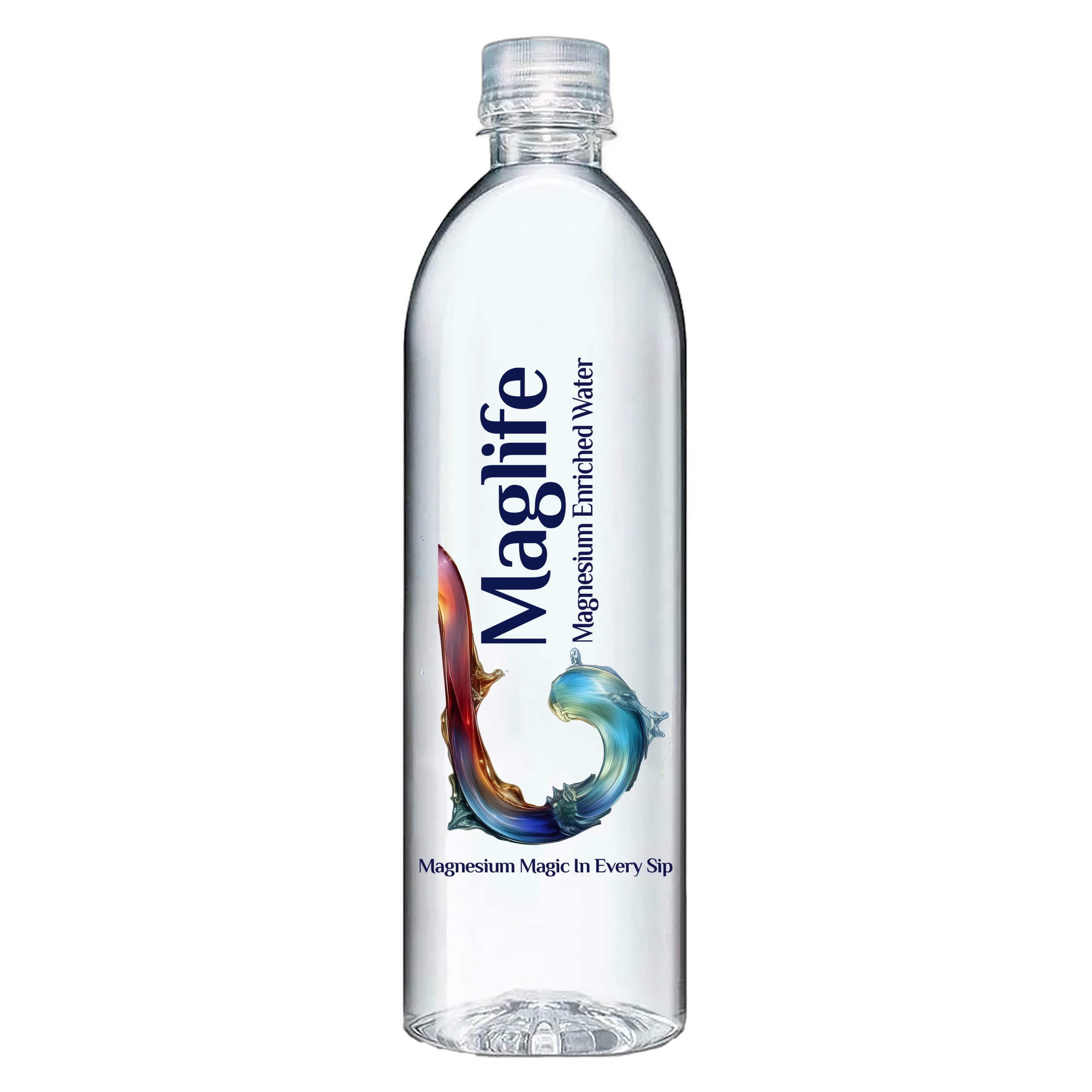 Maglife 1L magnesium water bottle with label visible